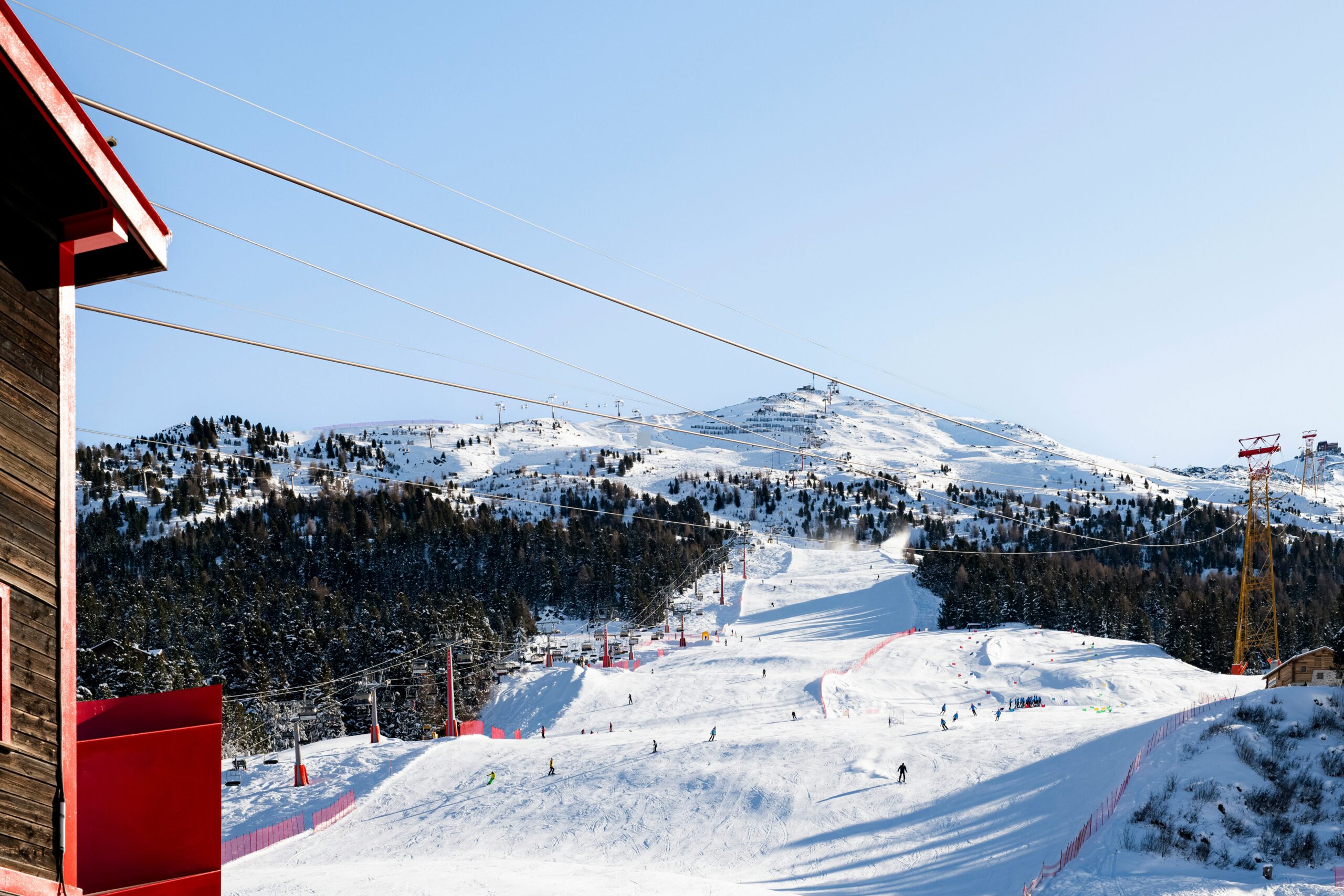 Zao Onsen Ski Resort snowy slopes in Yamagata Japan during winter