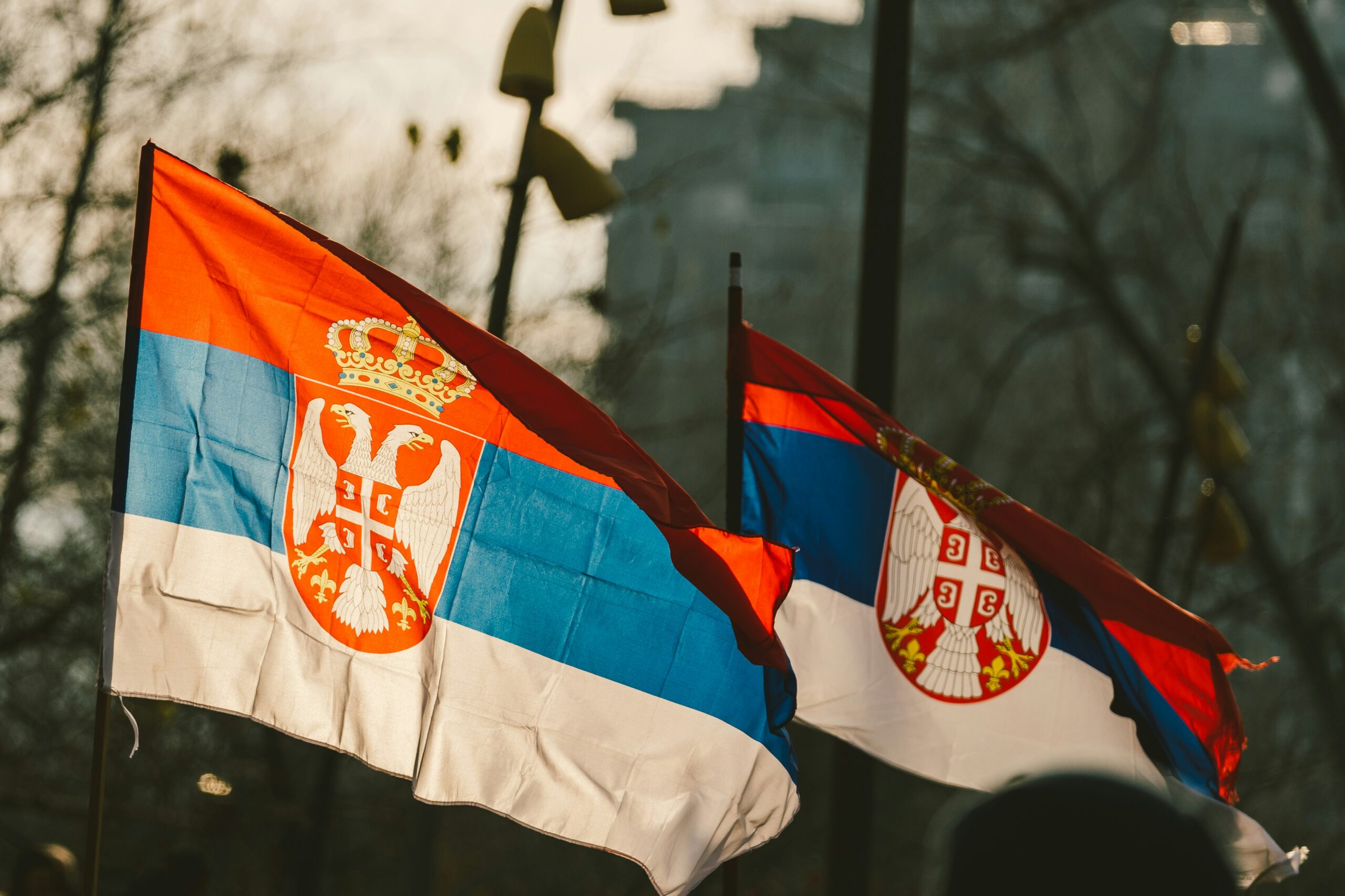 Serbia visa guide Serbian national flags symbol of Serbia travel entry preparation
