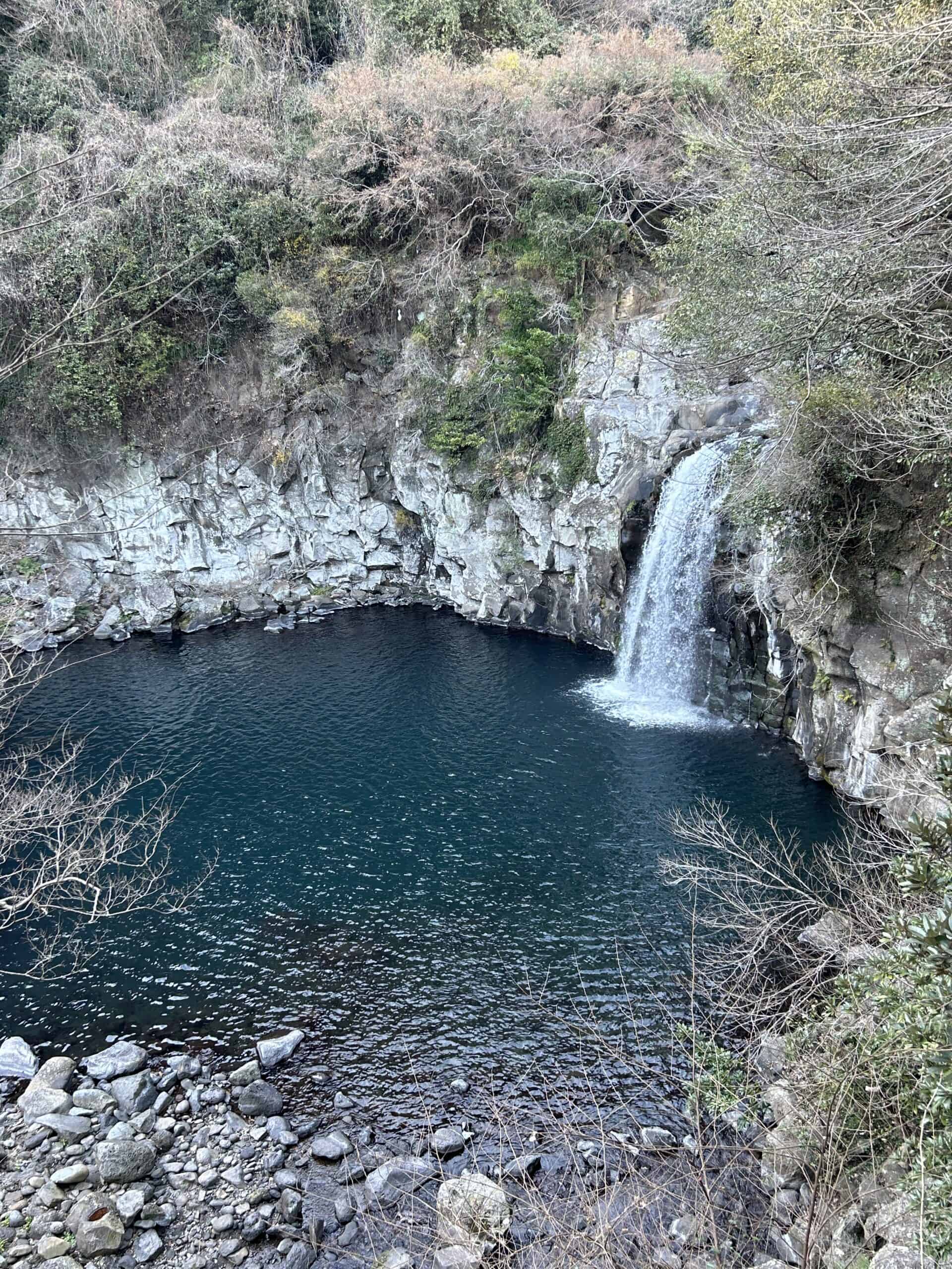 Cheonjeyeon Waterfall Seogwipo Jeju first fall scenic view