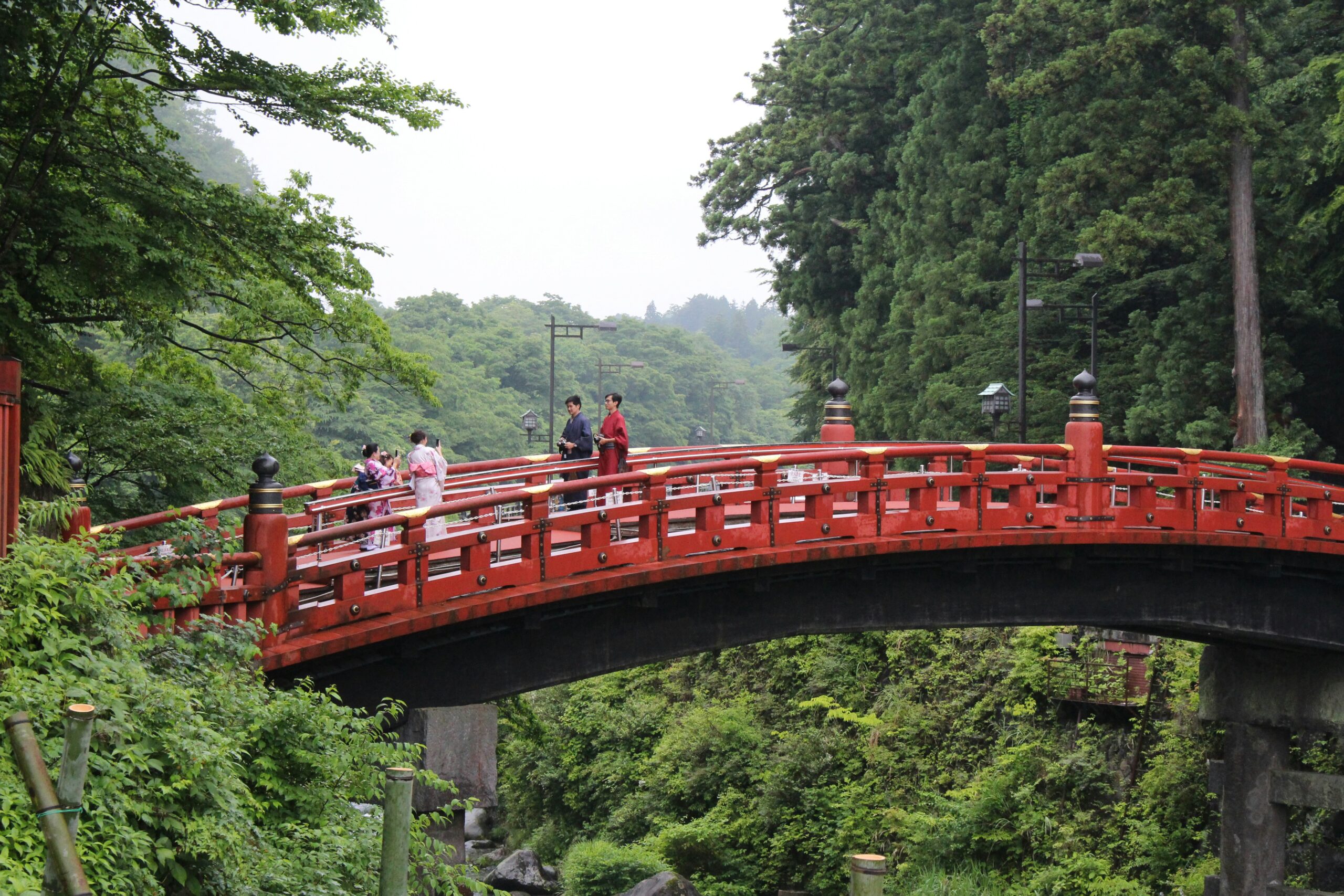 Shinkyo Bridge in Nikko National Park Japan