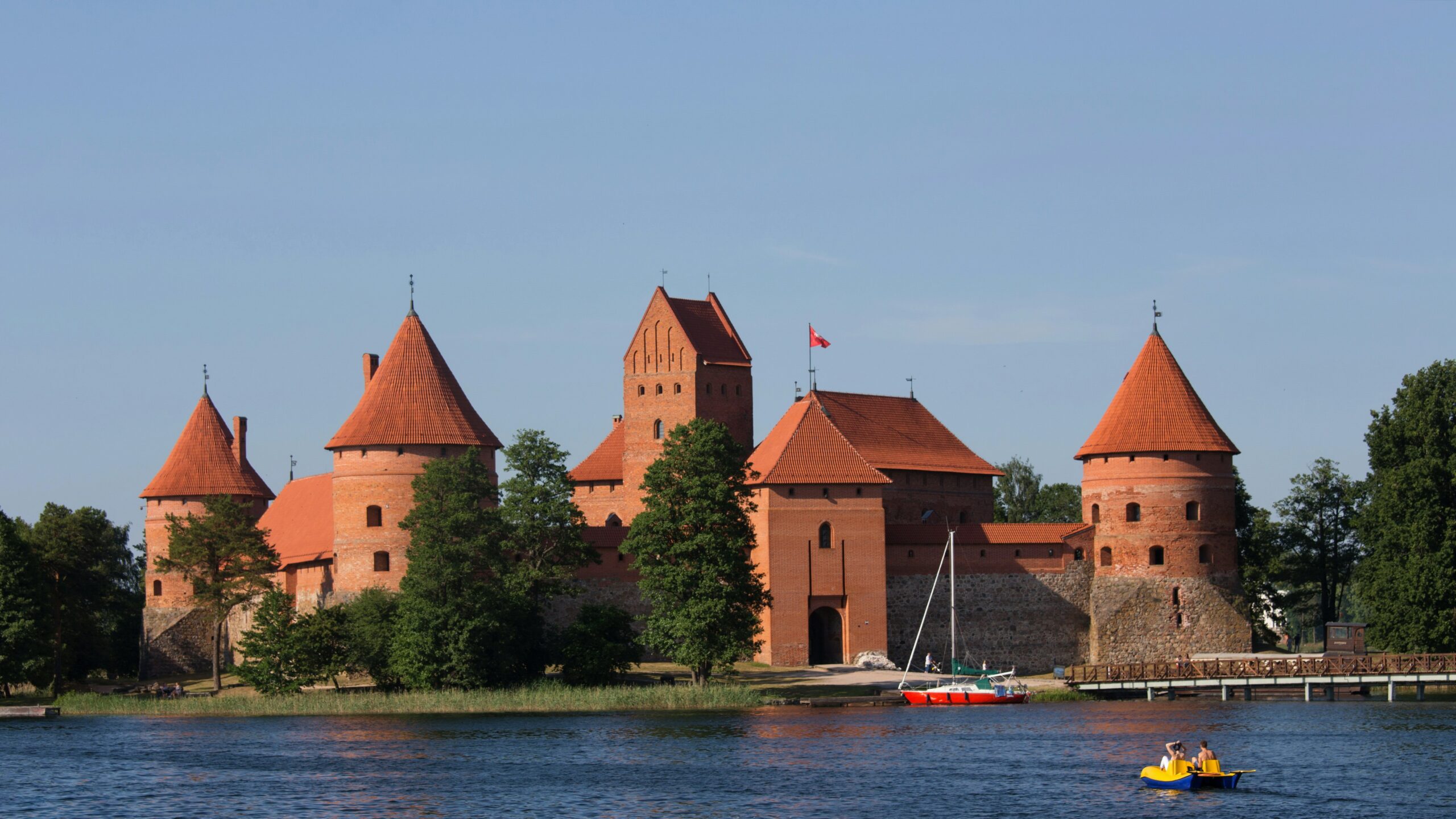 Trakai Island Castle Lithuania travel landmark near Vilnius