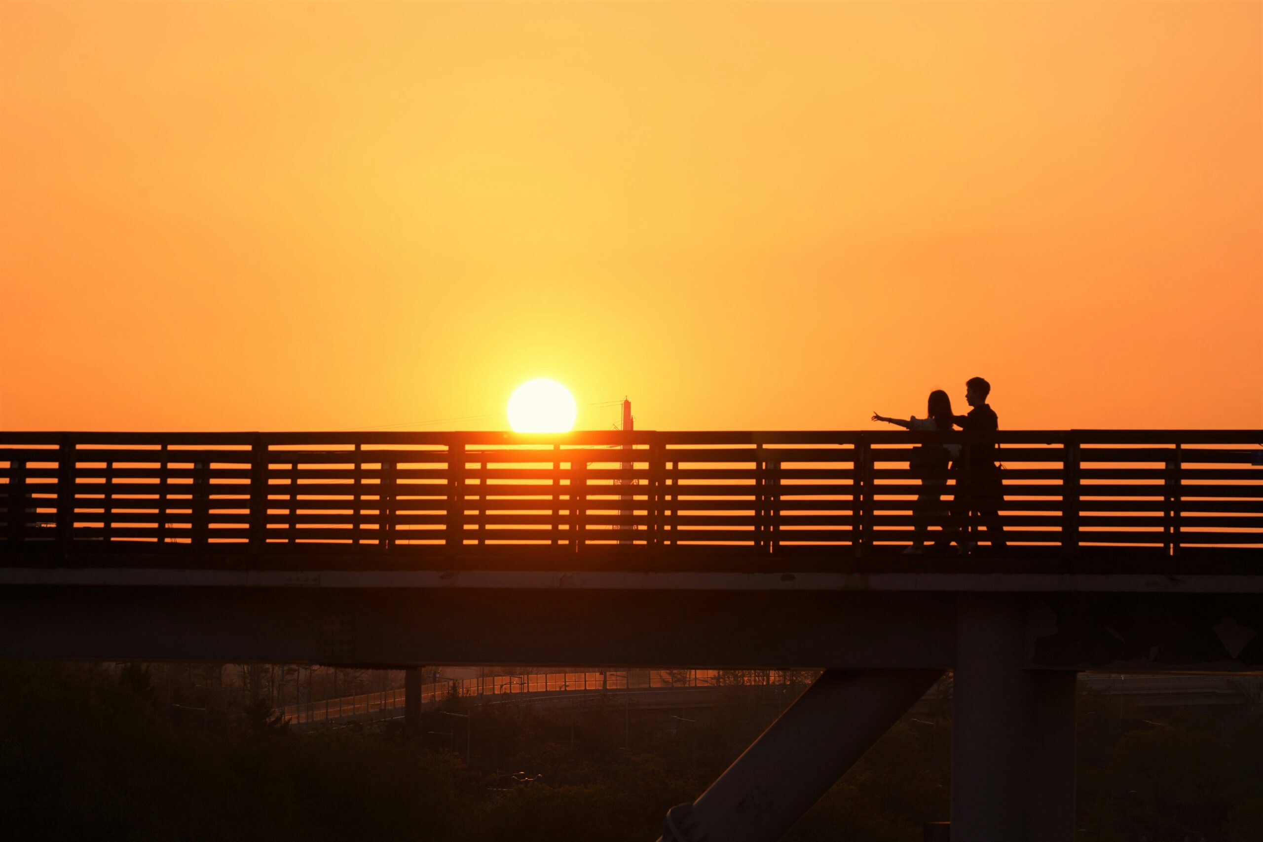 Seonyudo Island sunset bridge view in Gunsan, South Korea