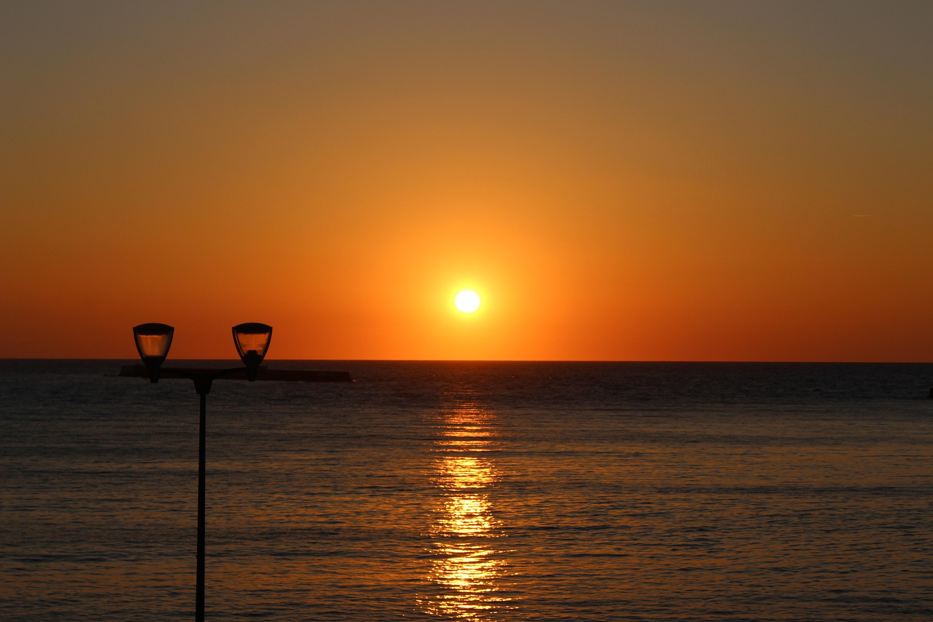 Sunset over Saint-Jean-de-Luz Beach on the Basque coast of southwestern France