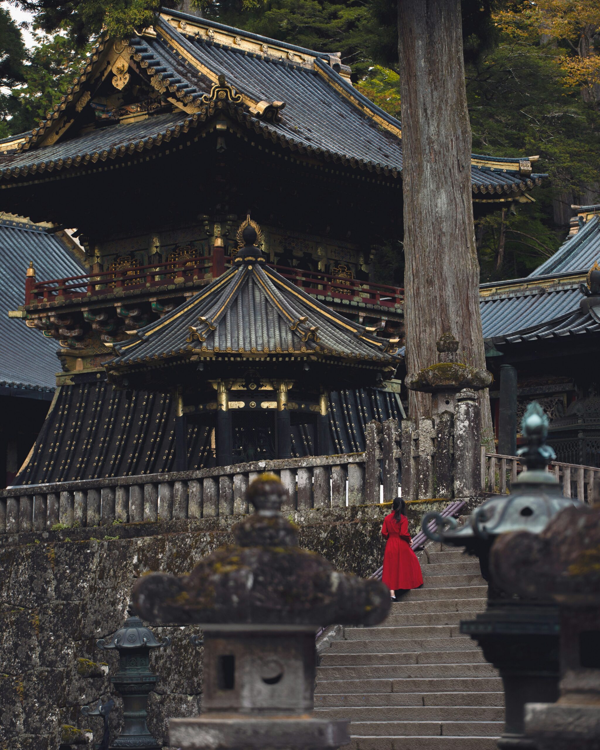Nikko Toshogu Shrine main hall architecture Japan Nikko UNESCO shrine detail