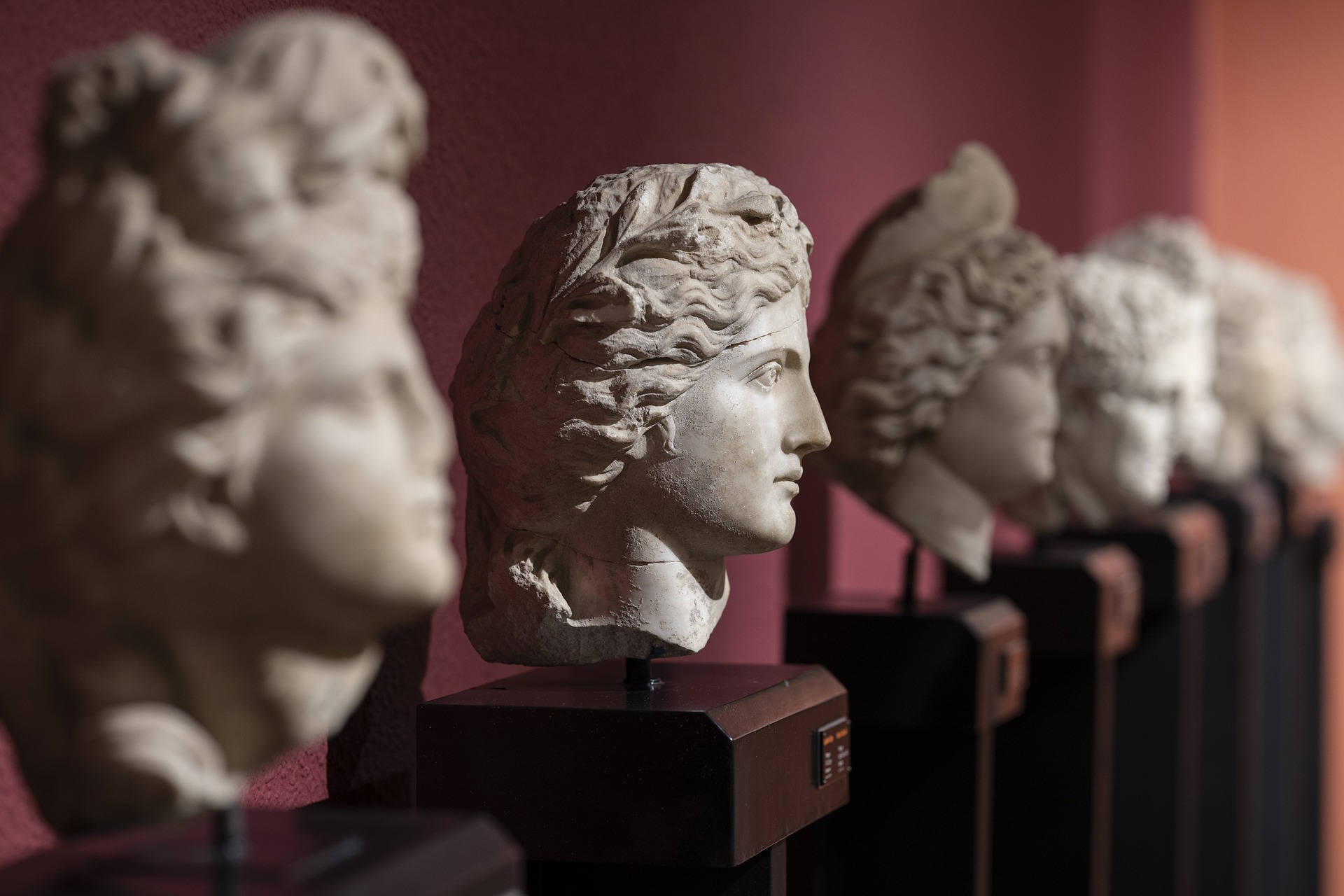 Capitoline Museums Rome marble bust sculptures gallery interior